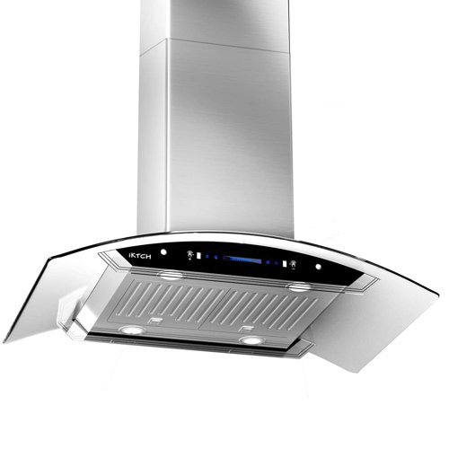 VIKIO IKTCH 36 Inches 900 CFM Ducted Island Range Hood in Stainless